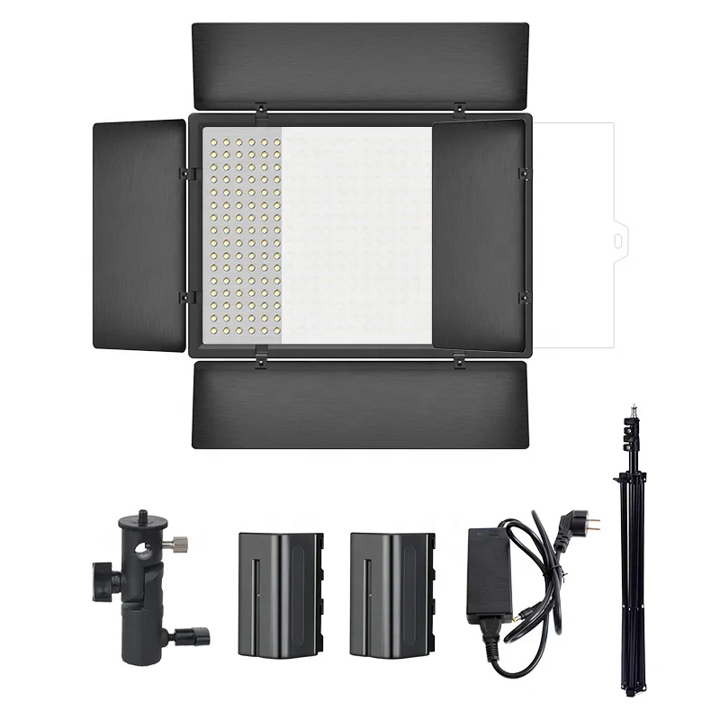 

Aiyusen 50000h LED Life 25W Bi-color LED Panel Soft Removable battery Video Light for TV Studio