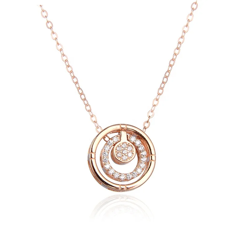 

zircon gold plated ring necklace zirconCZ gold plated ring necklace 925 sterling silver necklace pendant, White gold (rose gold, yellow are avaliable)