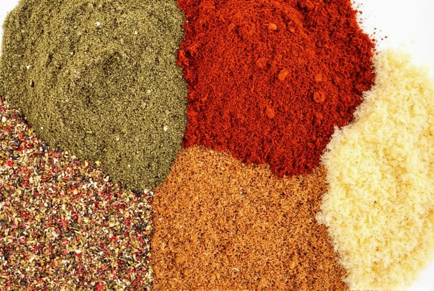 Spice-filled kitchen counter