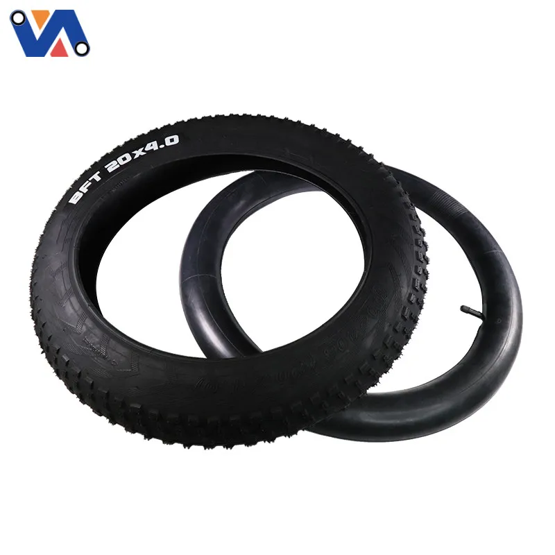 

New Image E-bike Accessory 20 Inch Compatible With 20 x 4.0 Electric Mountain Bike Outer Tyre Inner Tube Fat Bike Tires 20x4.0