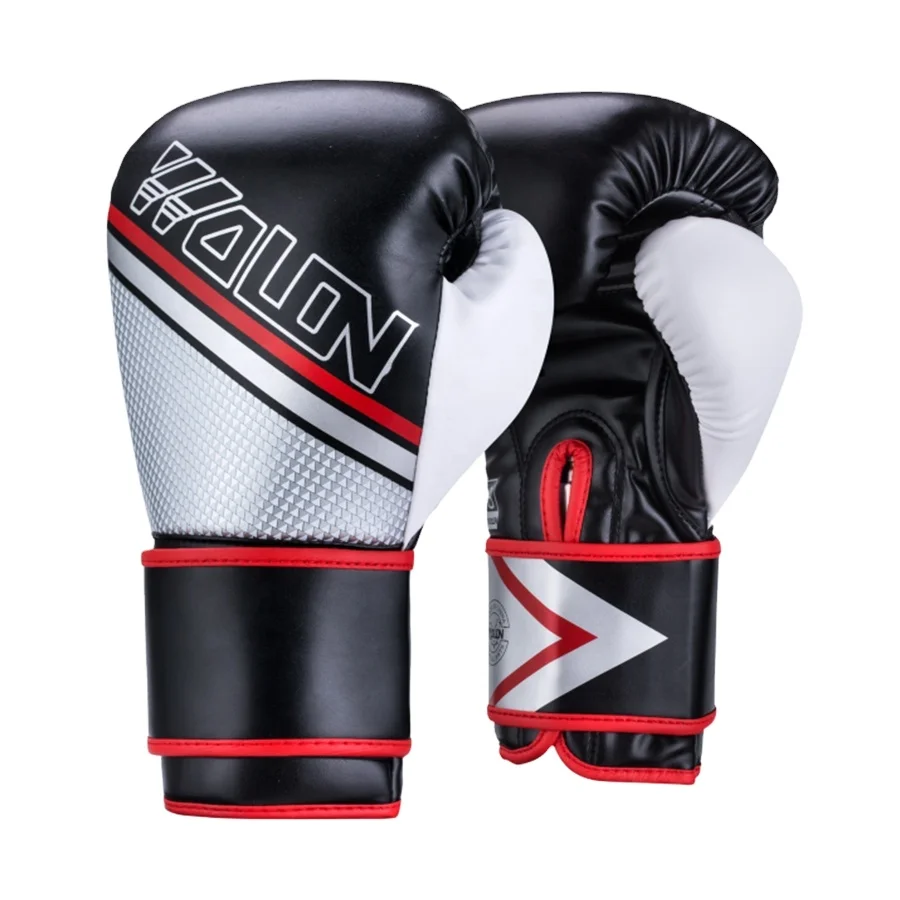 

Powerful factories Private label boxing gloves custom your logo 16 OZ silver boxing gloves, Black / red /green/white