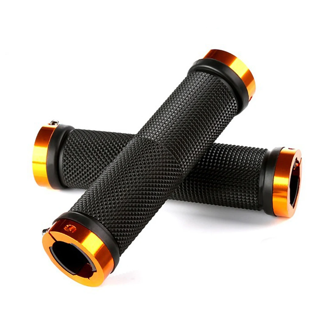 

1 Pair Mountain Road Bicycle Handlebar Grips Ergonomic Anti-Skid Damping Rubber Grip Lock On Bike Handle End Cover