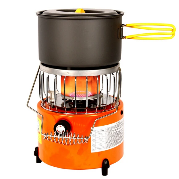 

Mini Gas Heater for Camping, Outdoor Heating Camping Stove, Propane Butane Tent Heater for Fishing Hunting, Orange