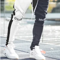 

Men streetwear Side Strips Ankle buttons custom design Track Pants men pants