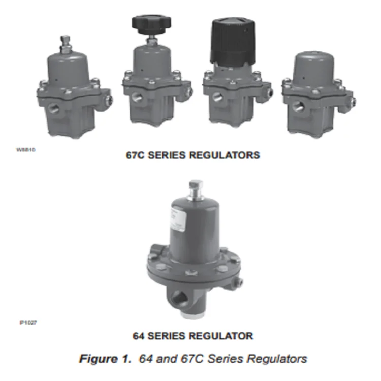  64 Series high pressure regulators 64 /67C gas regulator  for FISHER