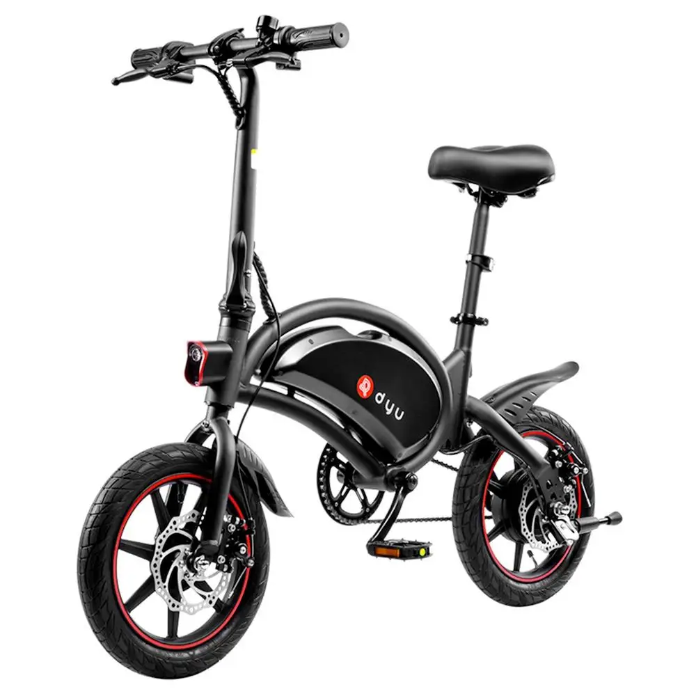 

[Poland Stock] DYU D3F 10Ah 240W 36V Folding Moped Electric Bike 25km/h Top Speed 14Inches Tire 10Ah Battery