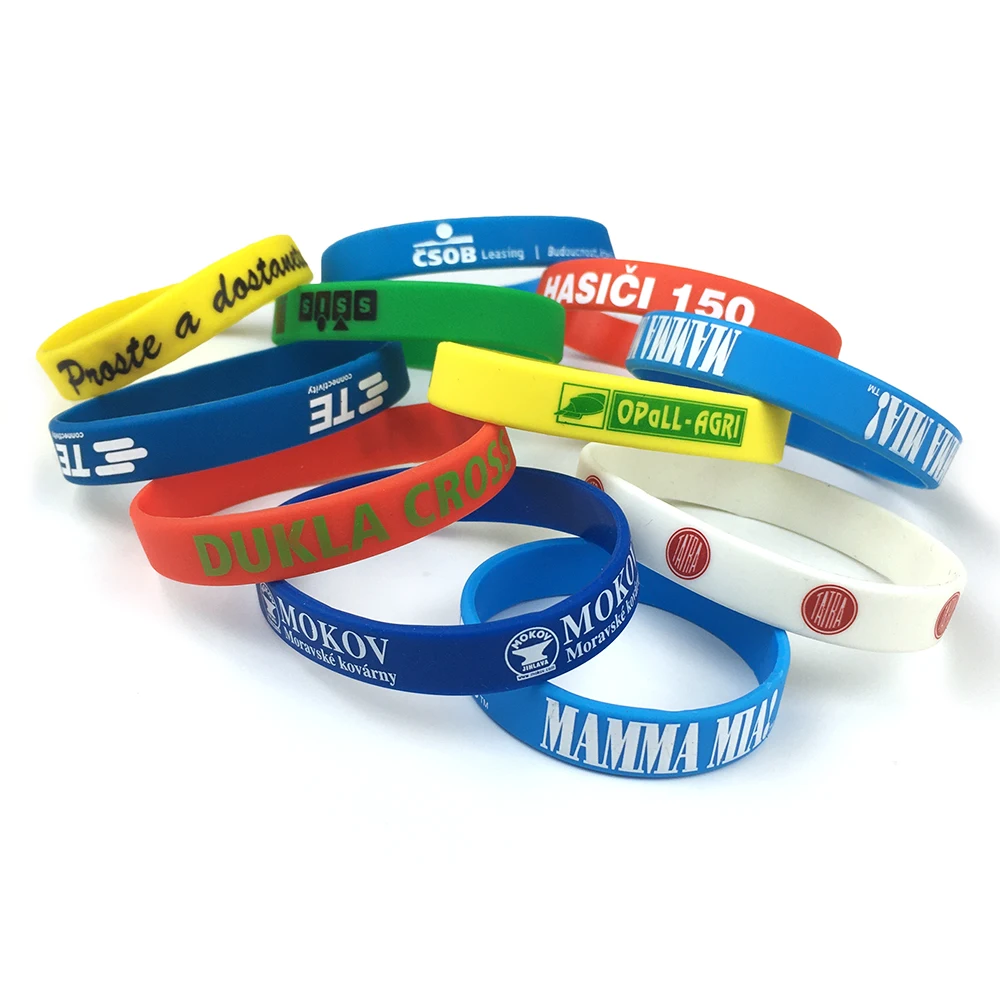 

wholesale Custom Silicone Bracelets Make Your Own Rubber Wristbands With Logo High Quality Personalized Wrist Band