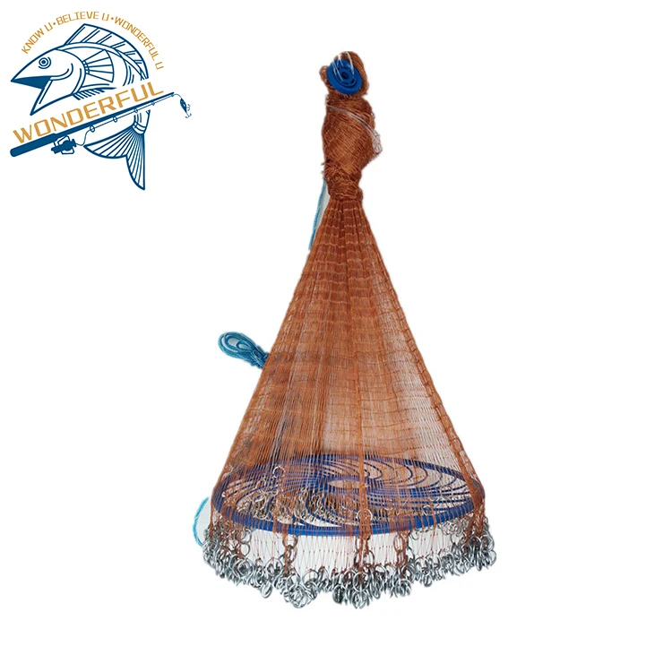

Hot Sale Custom Hand Drawstring Casting Easy Throwing Fishing Net