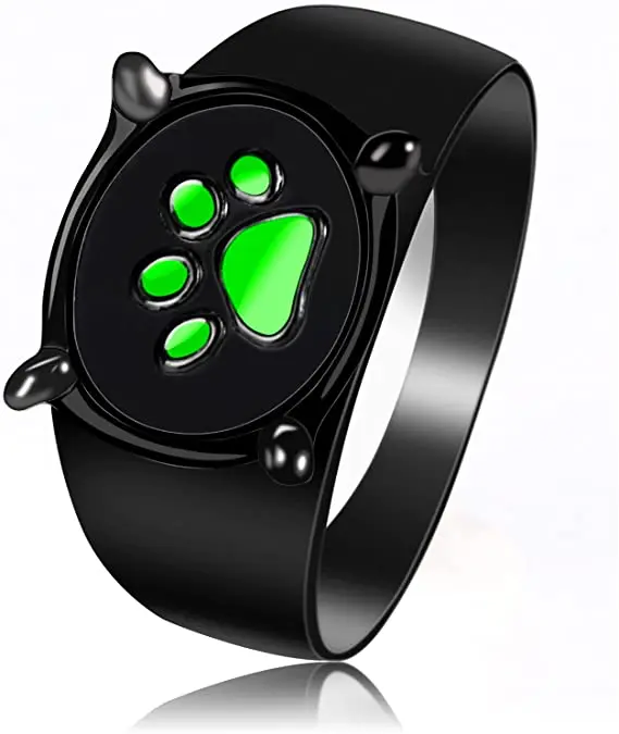 

Manufacturers wholesale animation unique cool cute cat claw ring, Black
