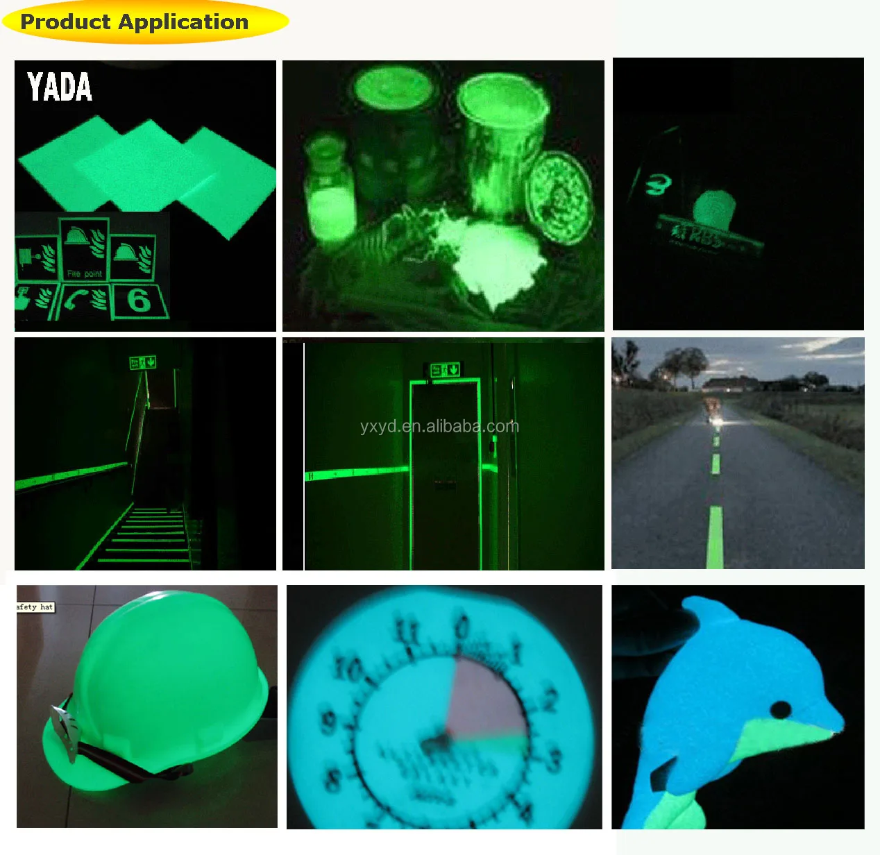 
Photo luminescent pigments powder luminous pigment blue green Strontium aluminate based 