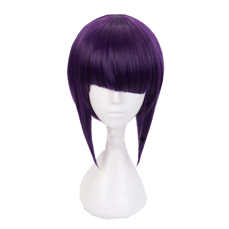 

Violet Black Mixed Color Hair Anime Comic Exhibition Cosplay Halloween Hair COS Ombre Wigs Cool Women Hair, Pic showed