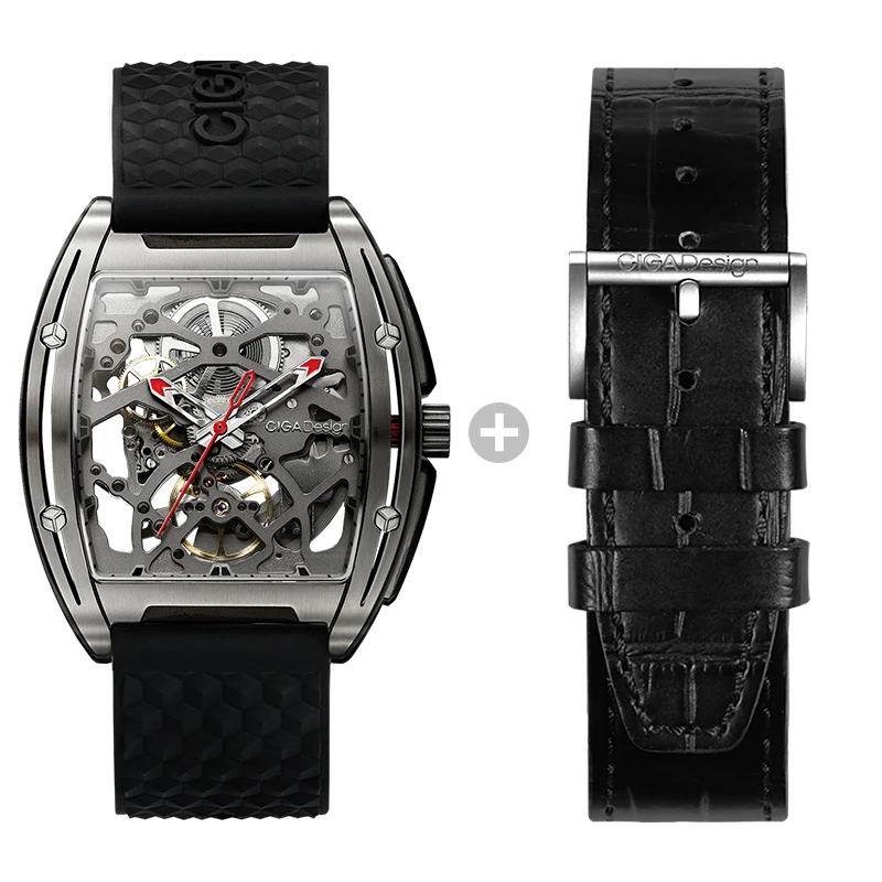 

Free Shipping CIGA Design Z Series Sapphire Crystal Mirror Fashion Titanium Case Skeleton Mens Automatic Mechanical Watch