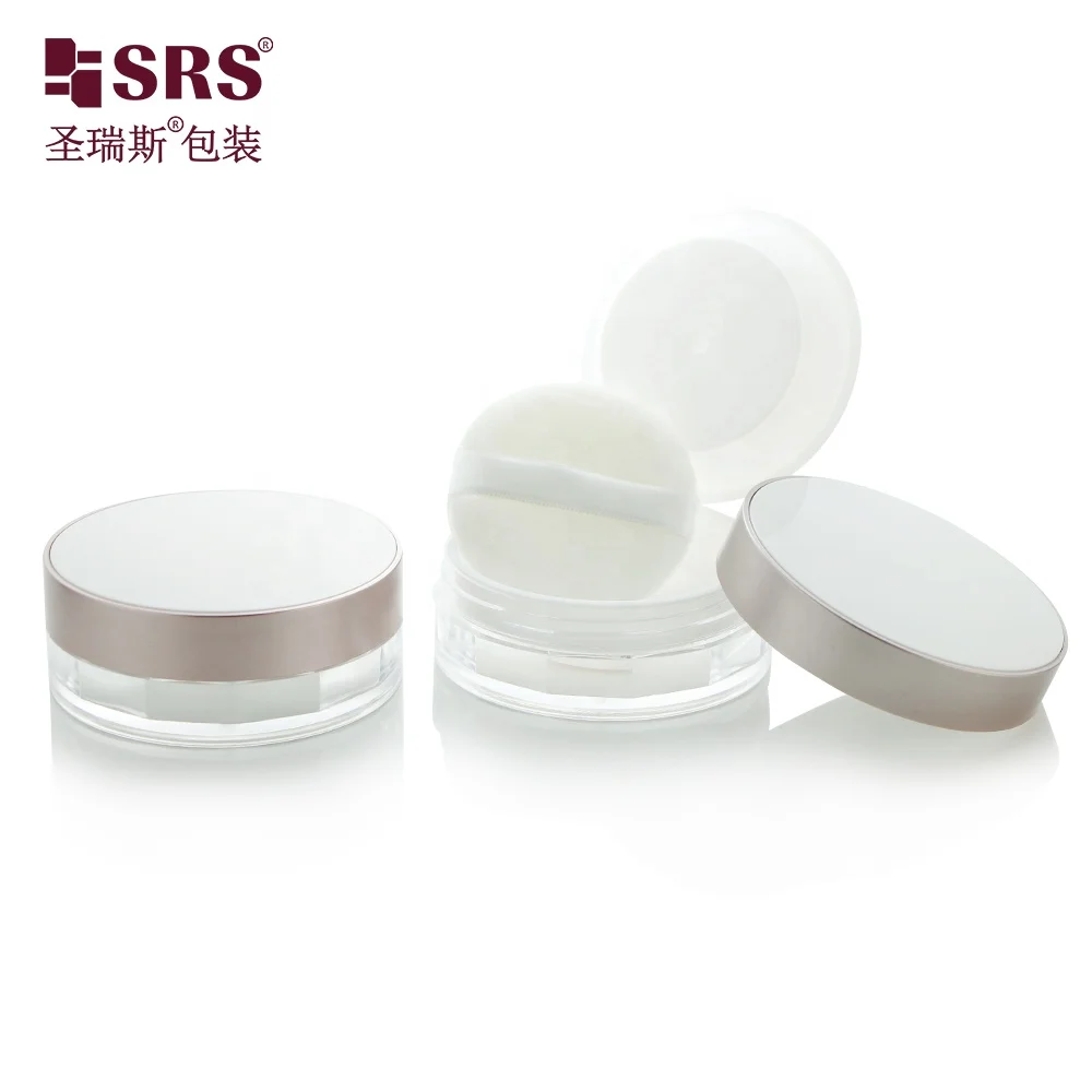 

Wholesale In Stock Empty Loose Powder Cosmetic Jar 15g with For Make Up