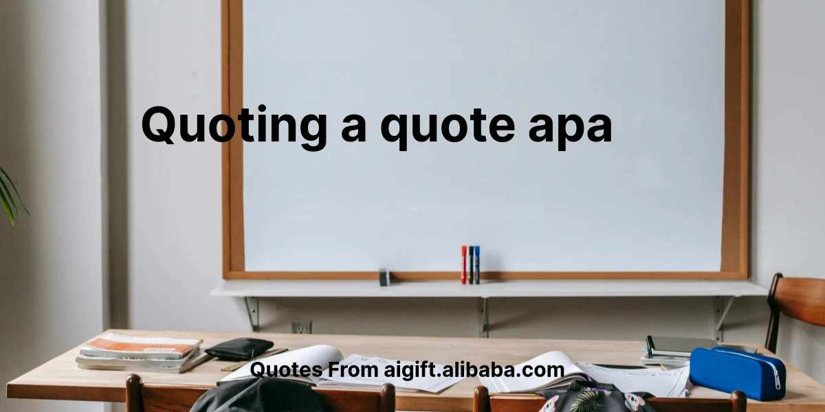 quoting a quote apa