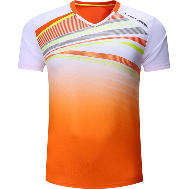 Customized Hot Sale Sportswear Type Tennis T Shirt Sublimation Breathable Table Tennis Jersey
