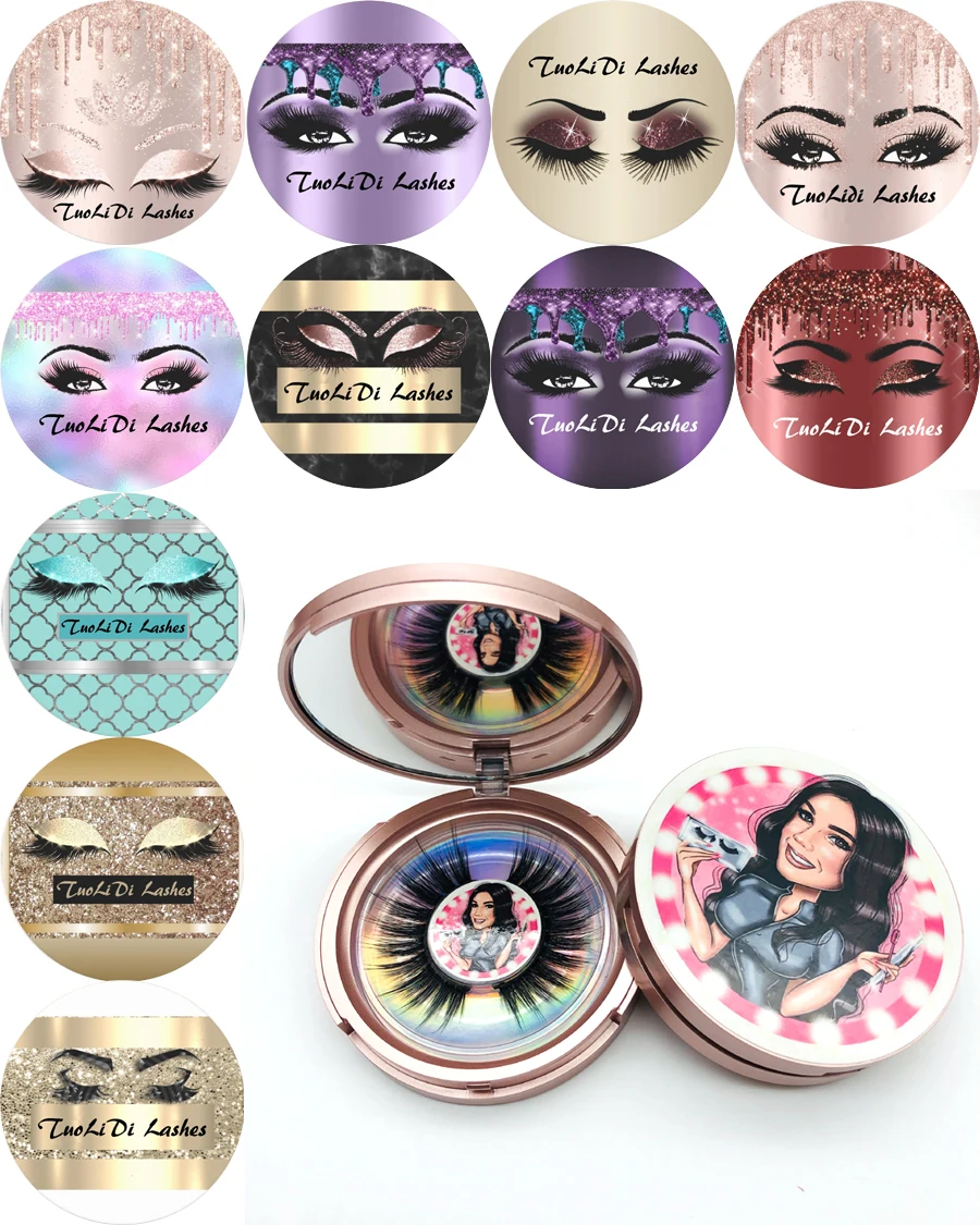 

queen 3d mink lashes custom eyelashes package