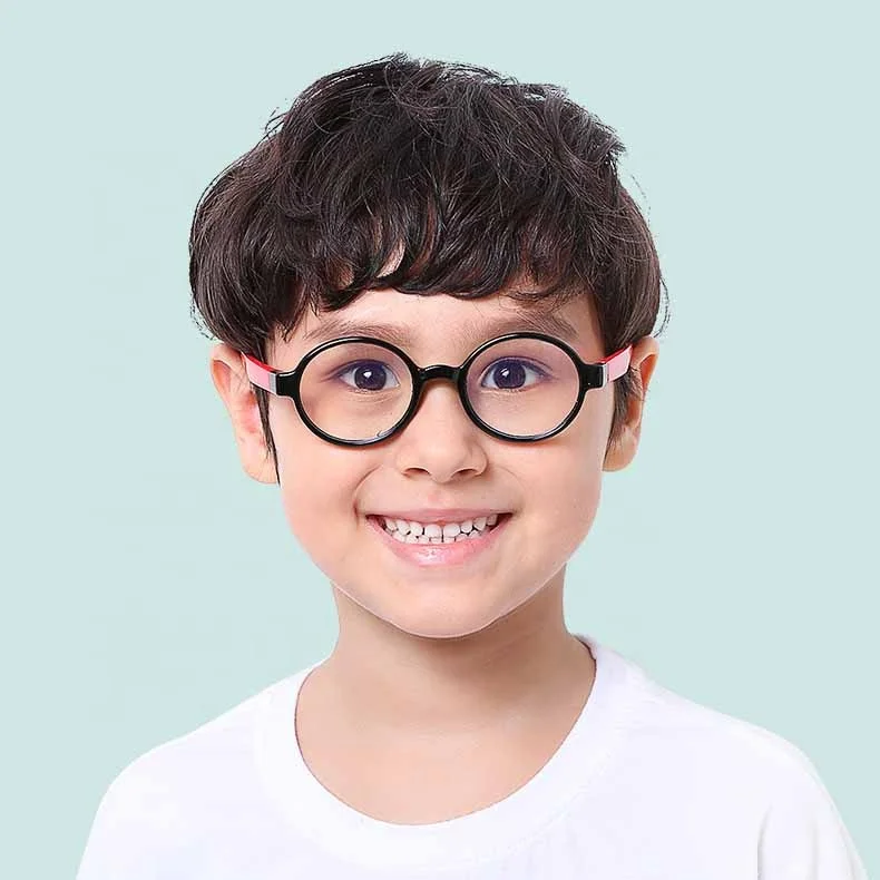 

silicone flexible optical small round frames children eyeglasses anti blue light blocking kids computer glasses
