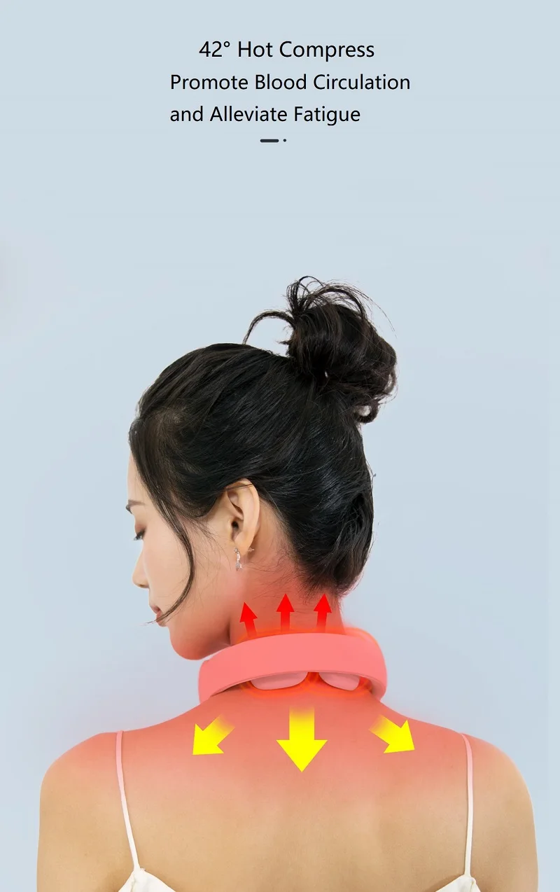 Smart Neck Shoulder Massager Electric Neck Massage Equipment Cordless