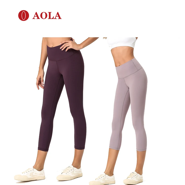 

AOLA With Pockets 2021 Womens Yoga Tights Woman Seamless Pants High Waisted Workout Leggings Capri, Pictures shows