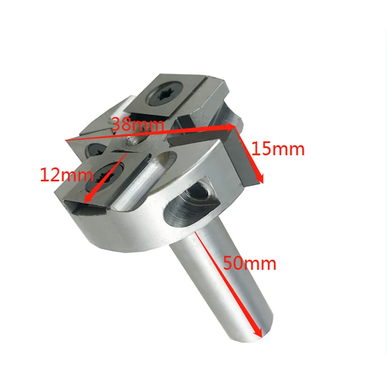 

LIVTER LC03002 CNC indexable milling cutter replaceable Knife Surface Planer / Rebater Router Bit with 3flutes CNC Slot cutter