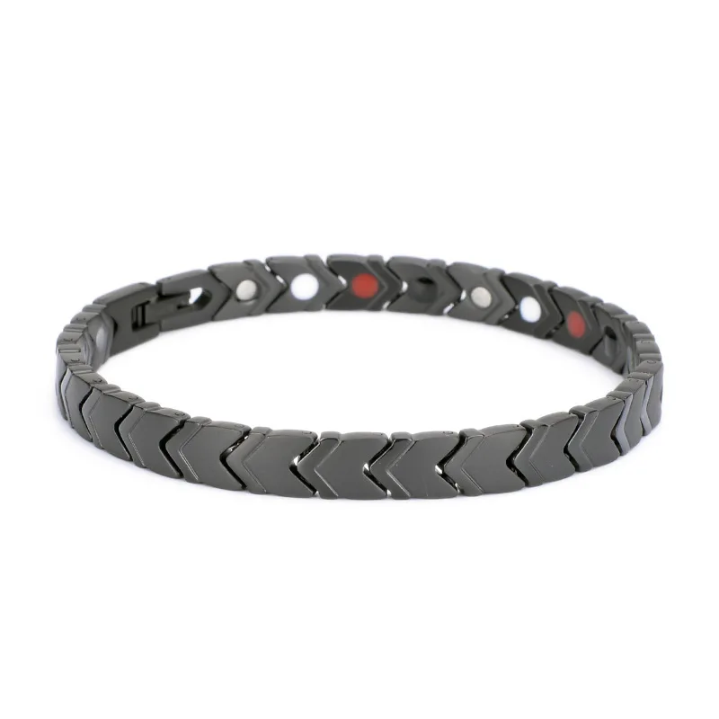 New Products Style Metal Stainless Steel Magnetic Arrow Head Stretch Energy Bracelet