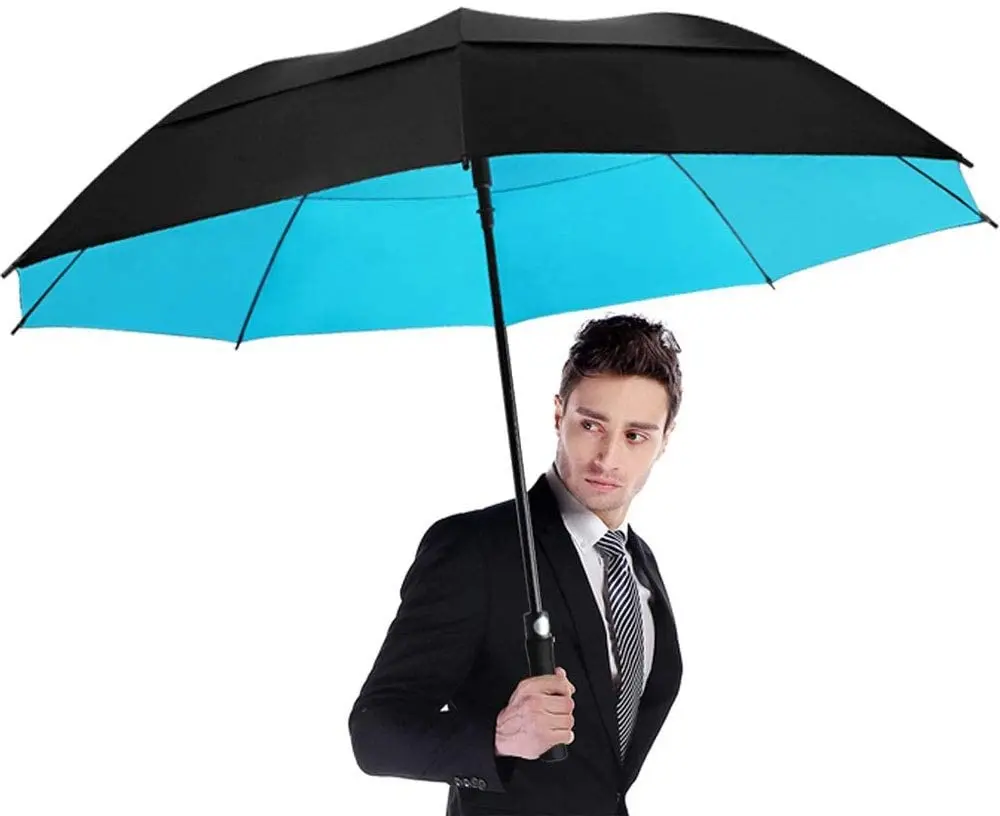 

Top big rain golf umbrella double layer logo printed, Customized color