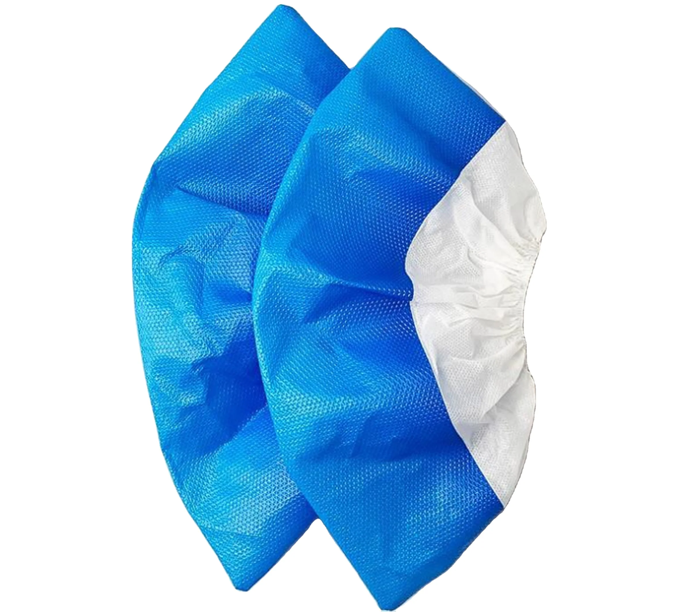 

Stable quality specialized disposable PP+CPE non-woven antiskid shoe cover, Blue