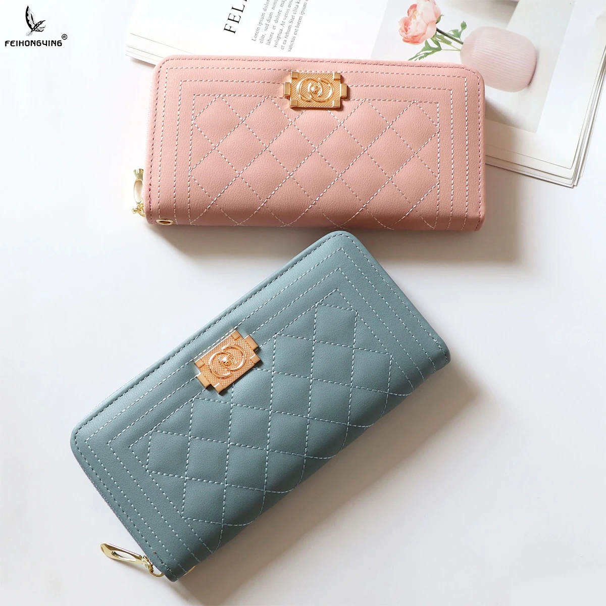 

Feihongying 2020 Pu Leather Ladies Wallets Women Mini Purses And Handbags Women Wallet