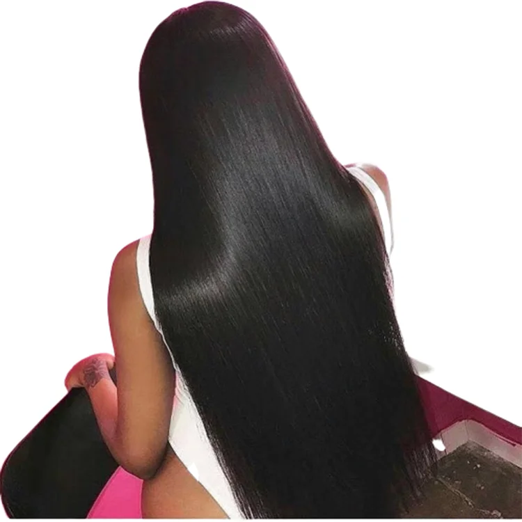 

Unprocessed virgin Vietnamese human hair straight wig lace front humain hair wig