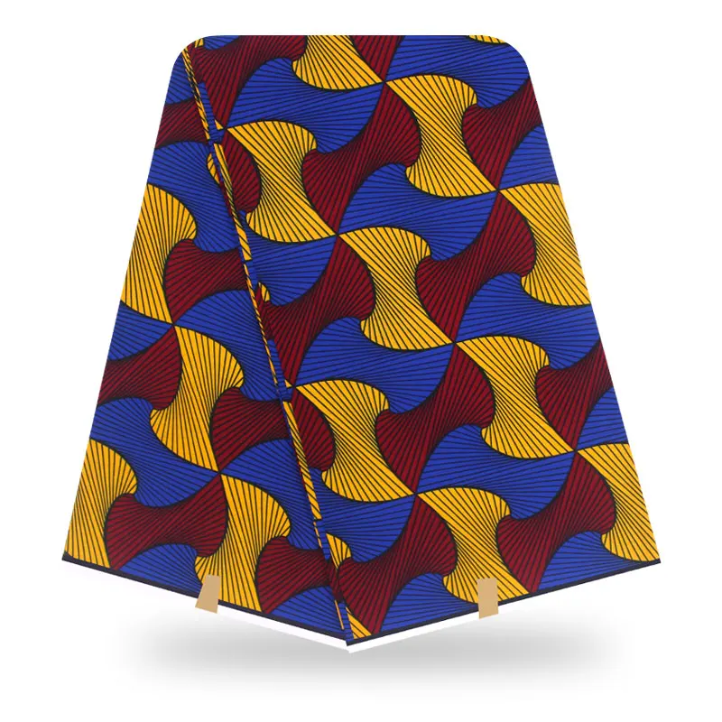 

Factory Wholesale 100% Cotton Soft African Ankara Wax Print Fabric For Clothing Garment Dress Women, As picture