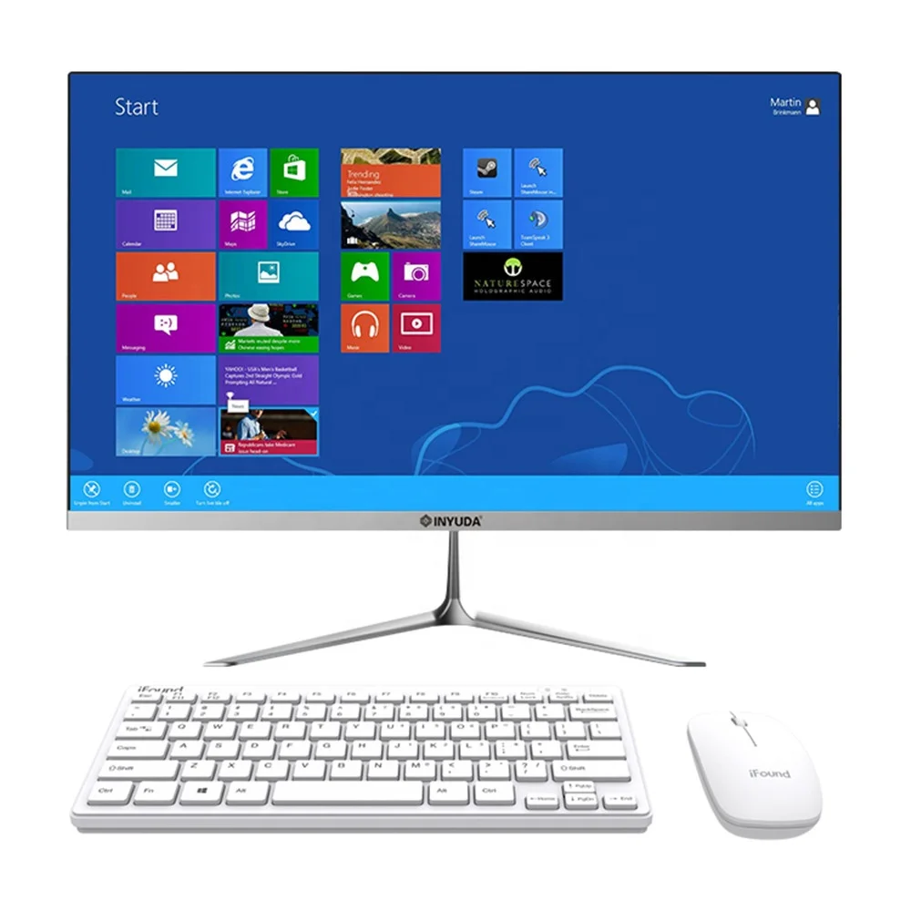 

21.5inch laptop computer core i7 free standing all in one tv pc computer