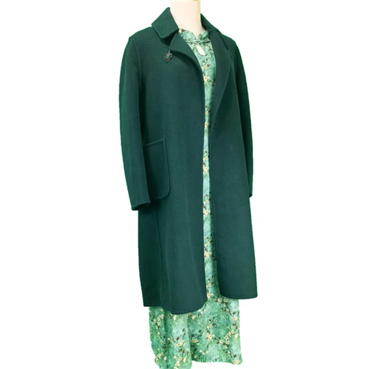 

Amazon Hot Sale China Wholesale Supplier Medium Length Woolen Coat Women's Trench Coat