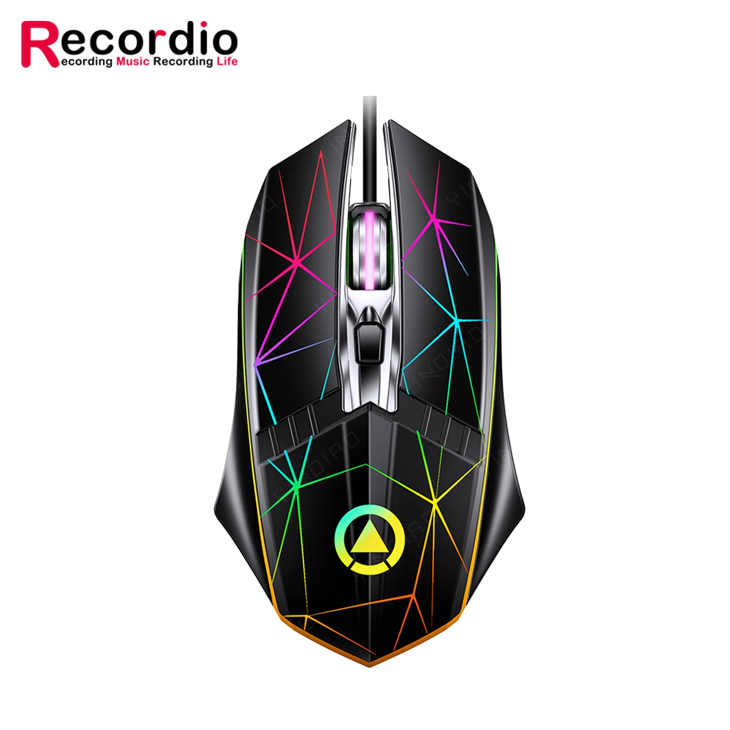 

GAZ-M15 2022 newest wired mouse best computer accessories metal wheel 4-button luminous mouse, game USB mouse, Rgb backlit led display mouse