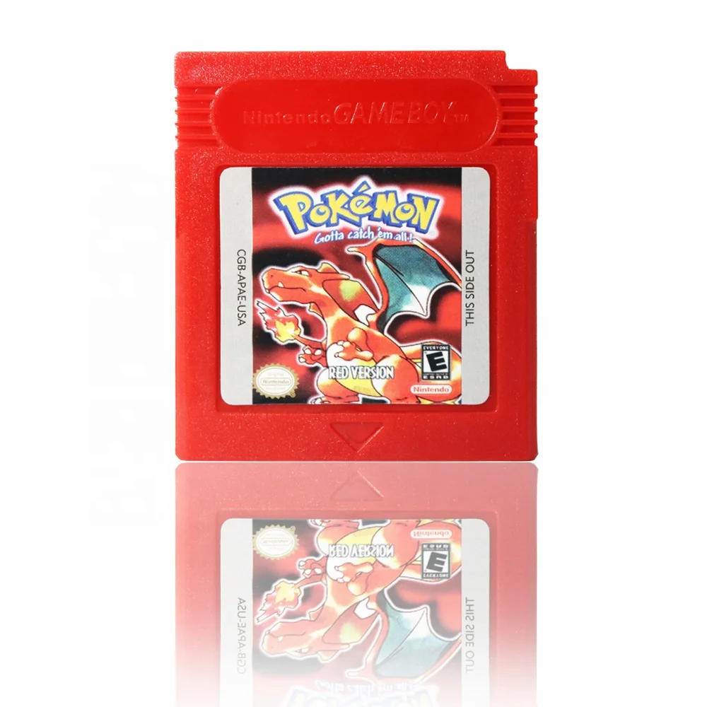 

Top quality video game card for GBC For Gameboy Color Advance SP pokemon Red Version
