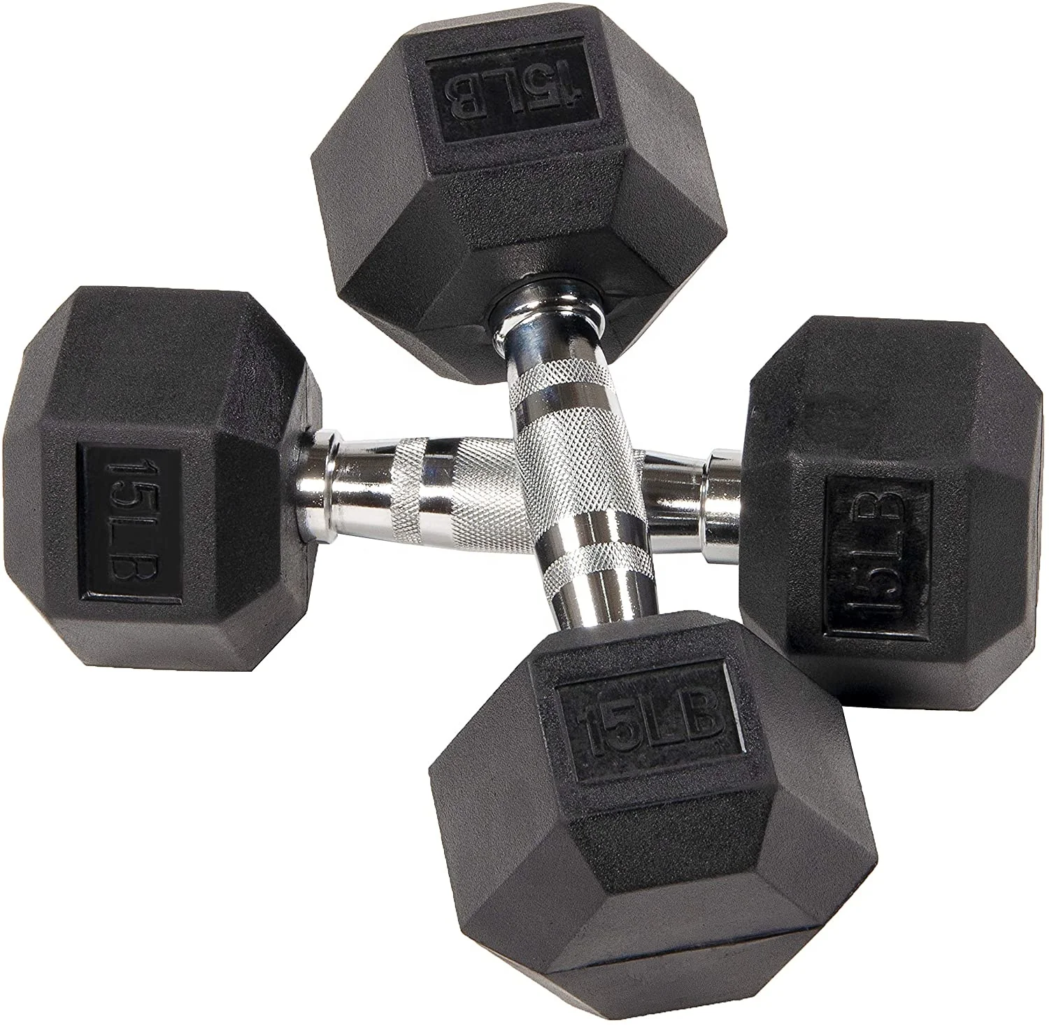 

Rubber Encased Hex Dumbbell in Pairs or Singles