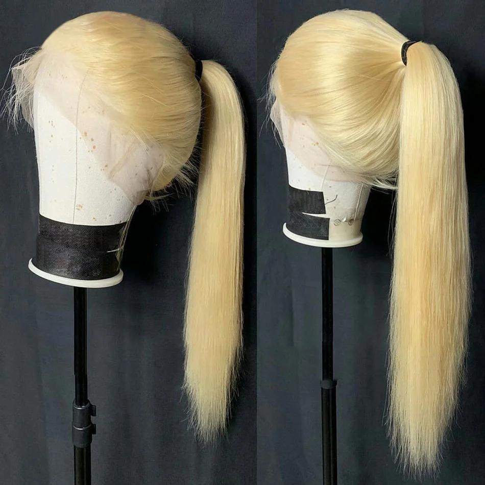 

lace front wig Wholesale top quality 100% virgin Human Hair 613 Blonde Color Hair wigs