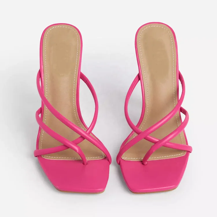 
Ladies Mules High Heel Slippers Shoes Trendy Mules Women Wholesale Heels Ladies Slippers Heel 