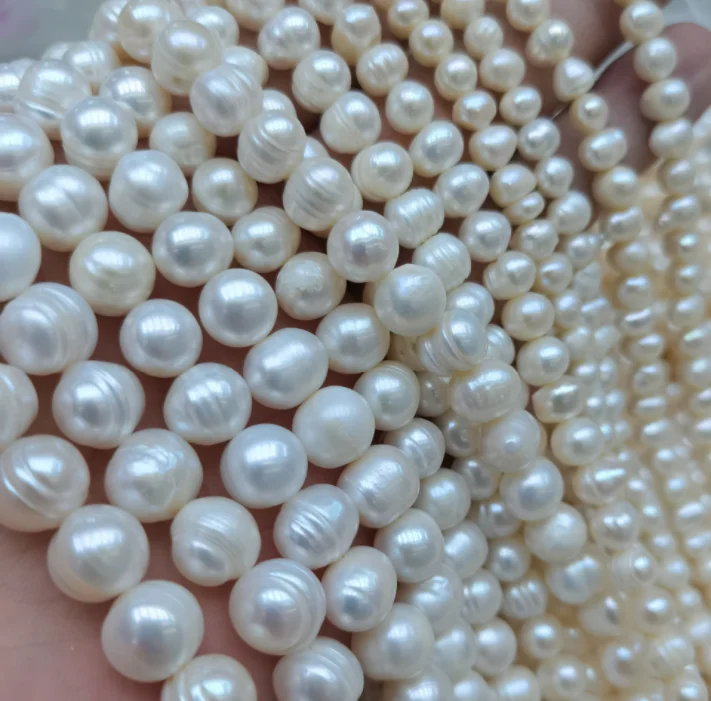 

Natural Pearl Loose Pearl Wholesale Freshwater Pearl In Strand High Quality 4-4.5Mm Wholesale Nugget, Pearl color