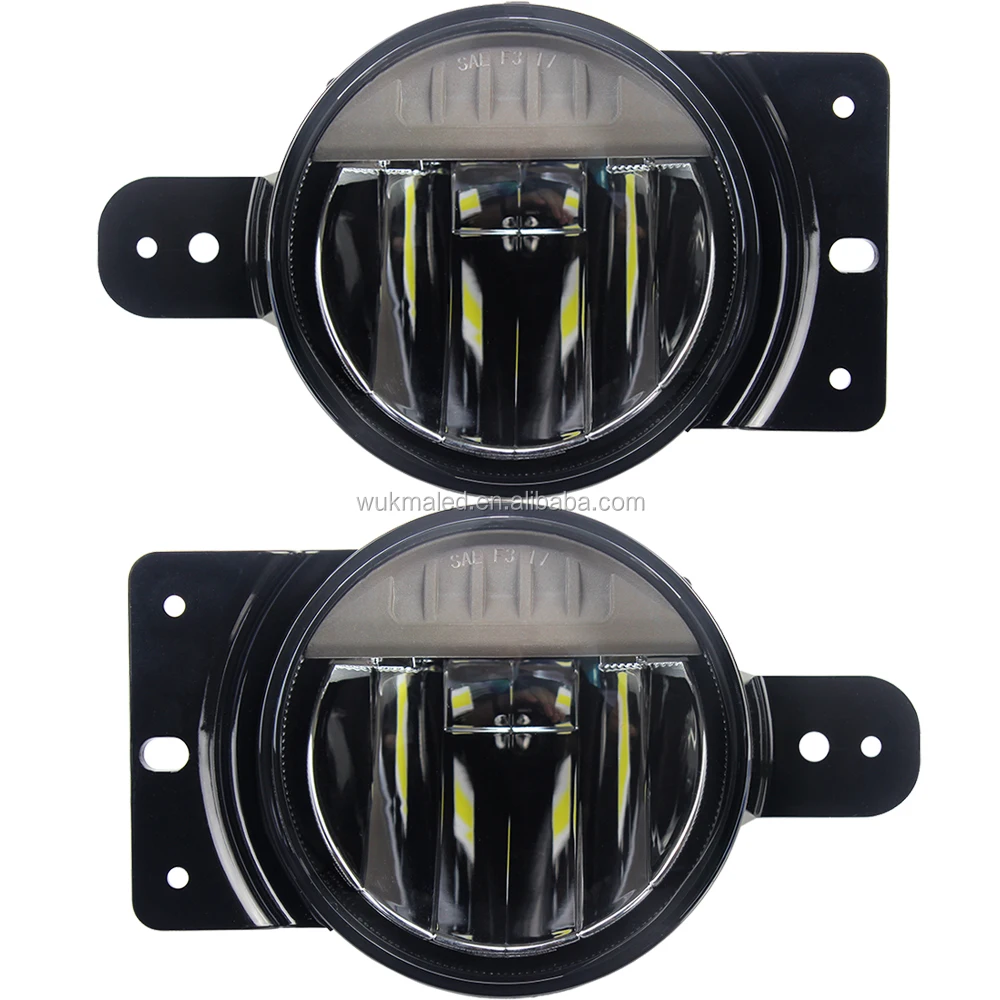 Pair 4 inch 30w LED Fog Light Projector Driving Light Compatible For J-eep Gladiator 2020 LED Bumper Lights