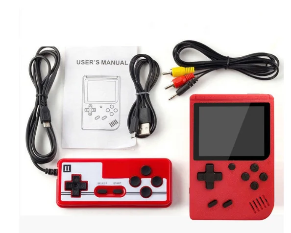 

3 inch Handheld Game Consoles 400 IN 1 Retro Video Game Console 8 Bit Game Player for Kids Gift, Black/white/red/blue/yellow