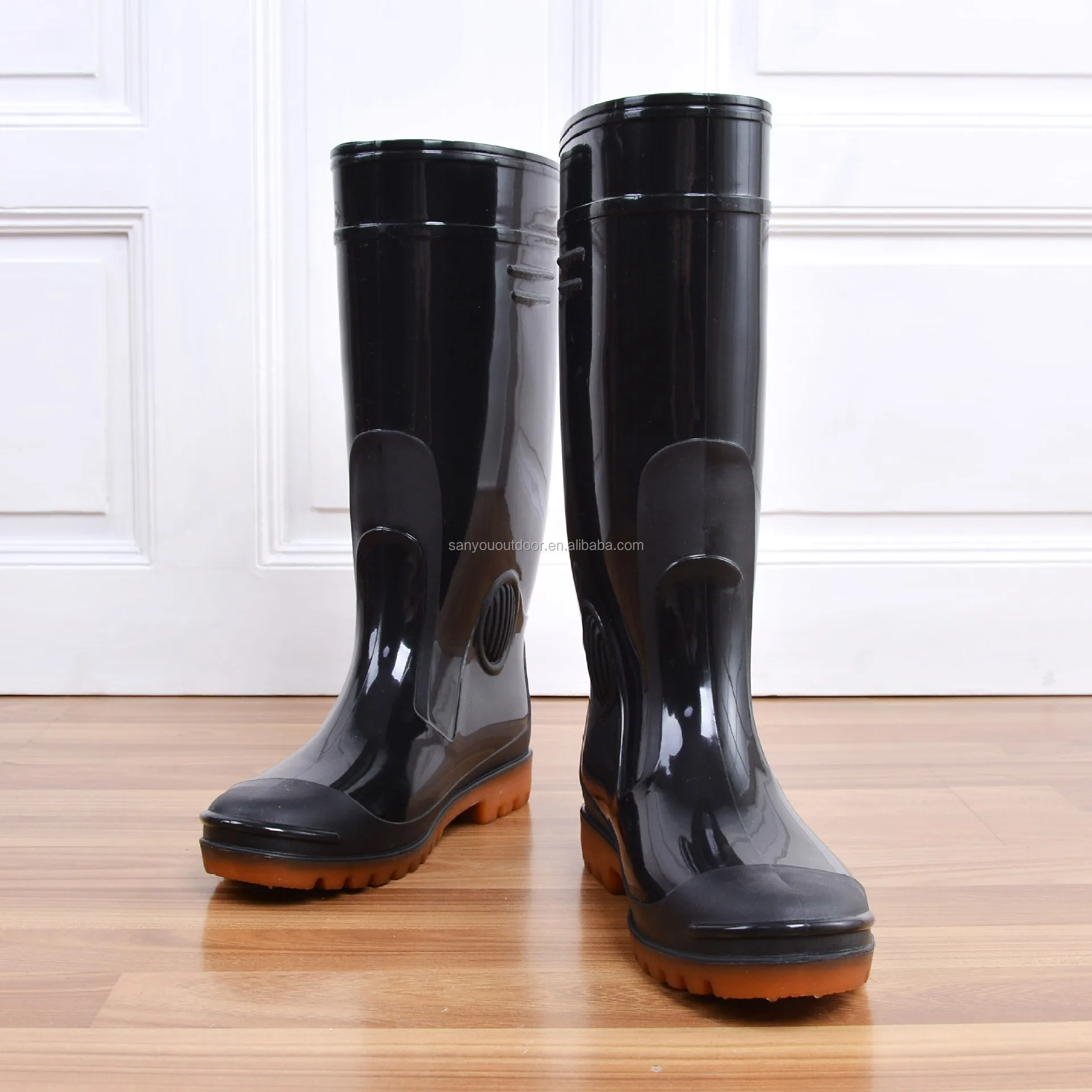 Outdoor Botas Safety Shoes Rain Boots Men Non-slip Waterproof High ...