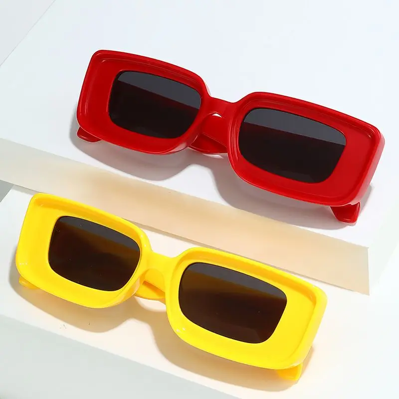 

LBAshades 2227 Square frame sunglasses candy color square retro rectangle fashion sun glasses for ladies custom