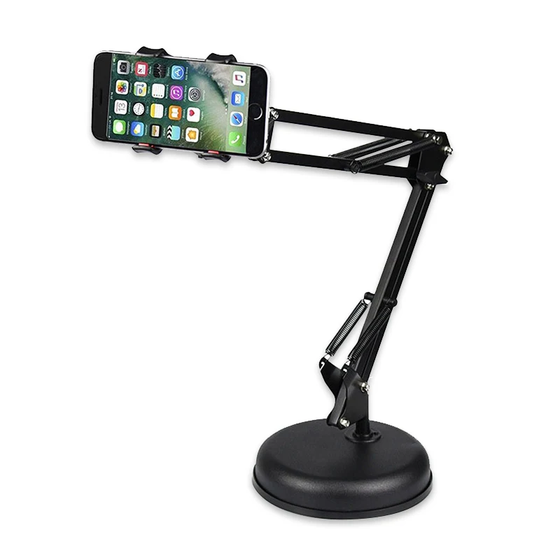 

Adjustable Height Desk Phone Stand, Black