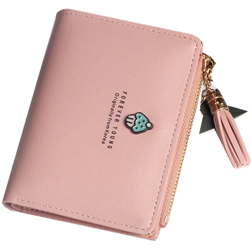 

Lady purse handbag Wallet female short student small mushroom women's zero wallet fashion multifunctional Zipper Wallet, Customizable