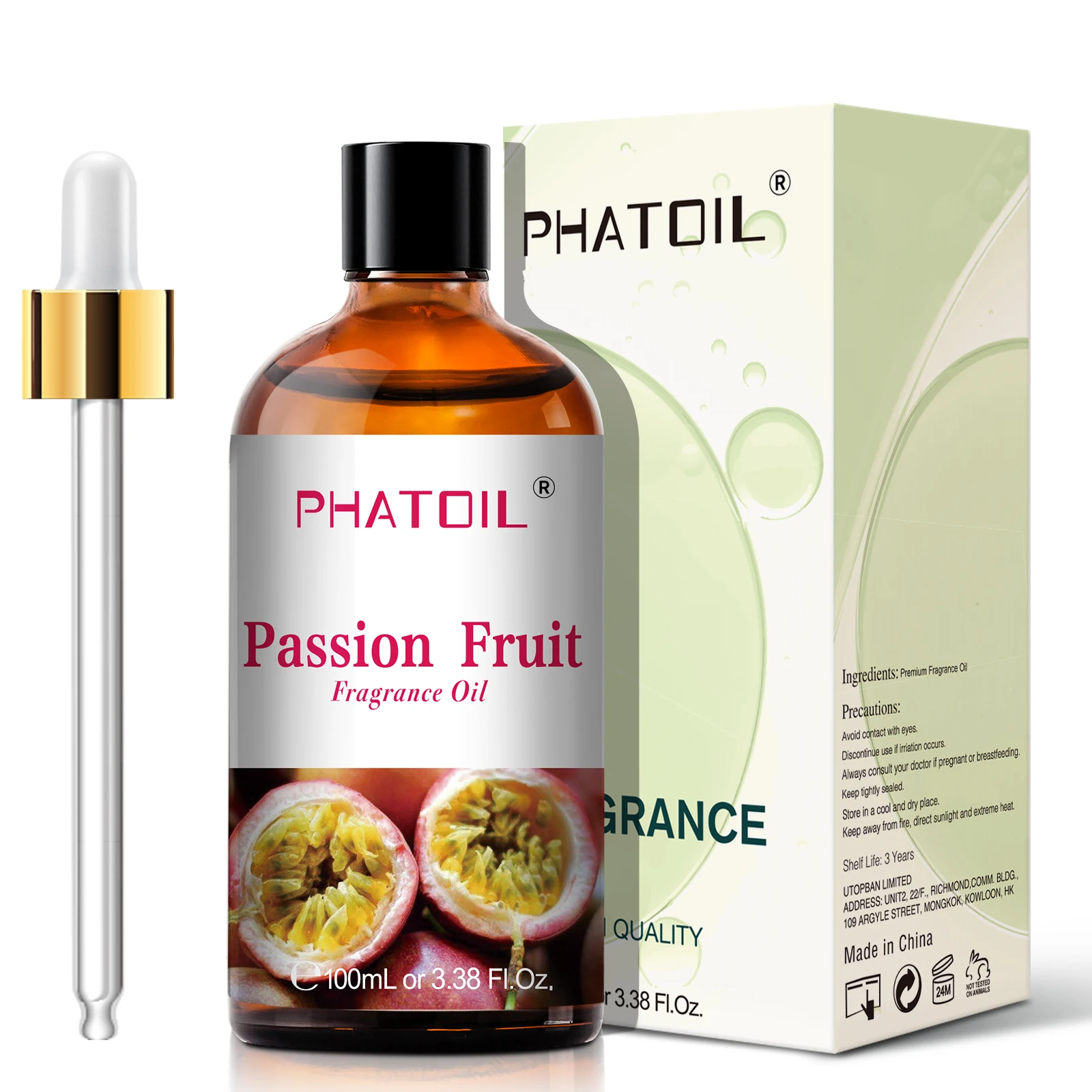 

100ML Passion Fruit Fragrance Oil Private Label PHATOIL For Candle Making Aroma Diffuser