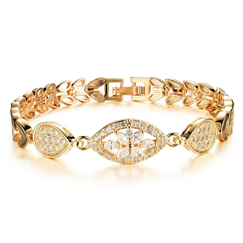 

Diamond-Studded Maisui zircon women's bracelet copper gold-plated color micro-inlaid jewelry