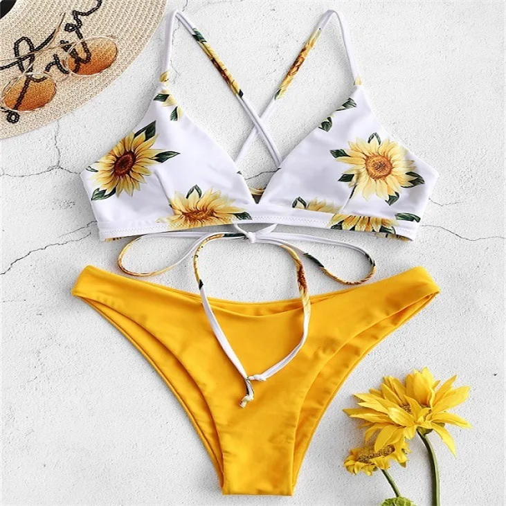 

Sexy Bikini 2021 New Cow Print Swimsuit Women Two Pieces Push Up Bkinis Swimming Suit, As pic