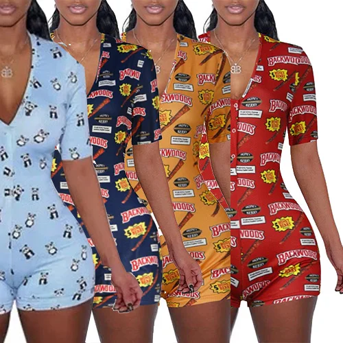 

Wowoman Onesie Rompers Yes Daddy Adult 1 Piece Short Set Women Bamboo Cloth Sleep Wear High Quality Money Onesie For One, Picture shows