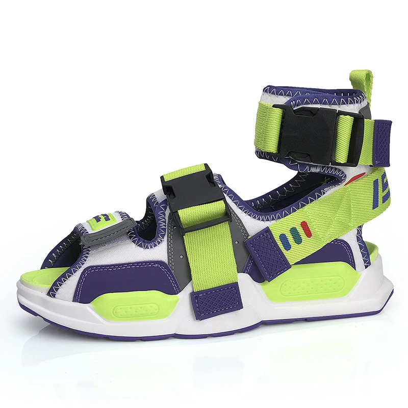 

New Fashion Summer High Top Sandals Men Open Toe Shoes, As pic show