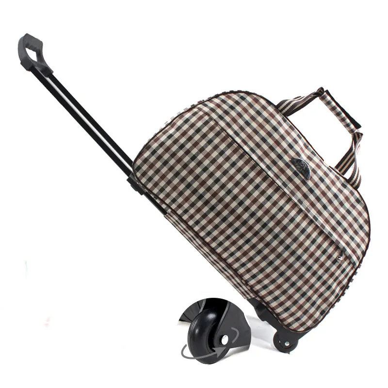 

20 Inch Multi-Pocket Upright Rolling Duffel Bag, Black